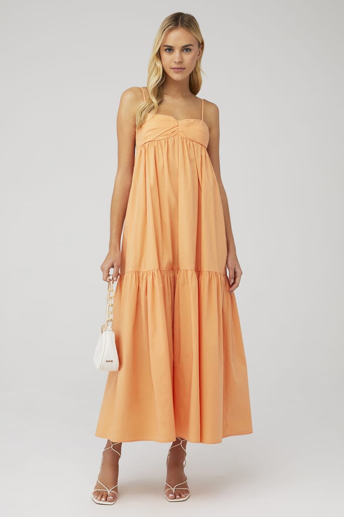 chinese dress ladies Long Weekend Maxi Dress ~ Shell Linen – Show Me Your Mumu main image 1