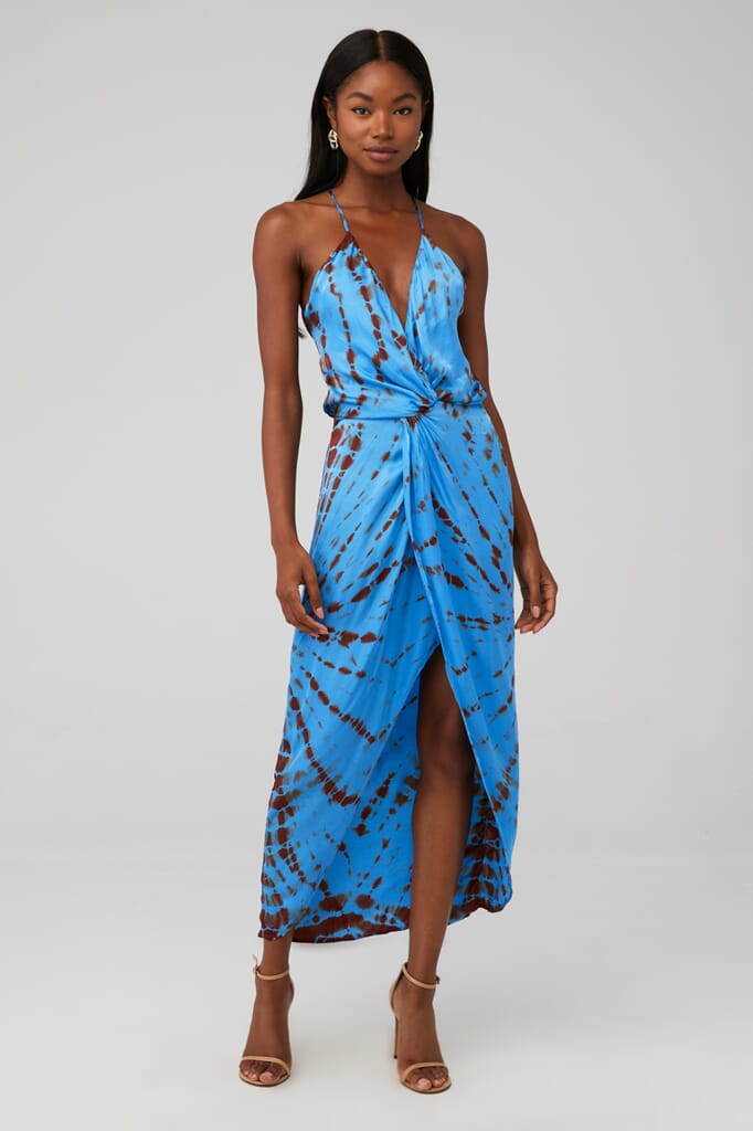 YFB Siren Slip Dress in Rooibos Tigers Eye FashionPass