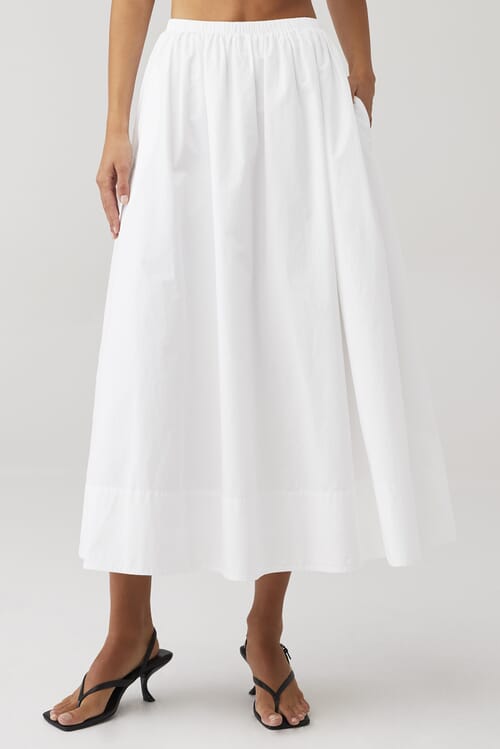 スカート Dress+skirt(S) NIA | Citronella Skirt in White| FashionPass