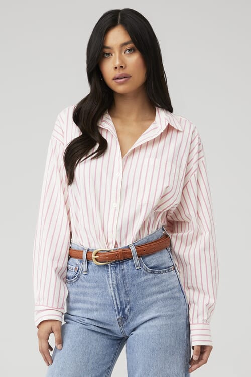 PISTOLA | Sloane Oversized Buttondown Shirt in Butter Yellow
