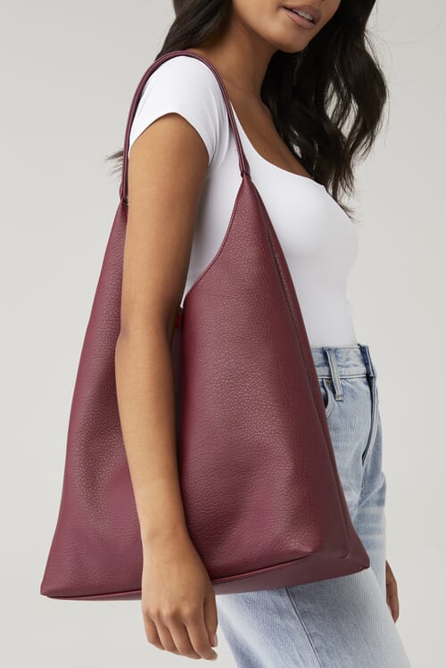 8 Other Reasons | Slouchy Tote in Burgundy| FashionPass