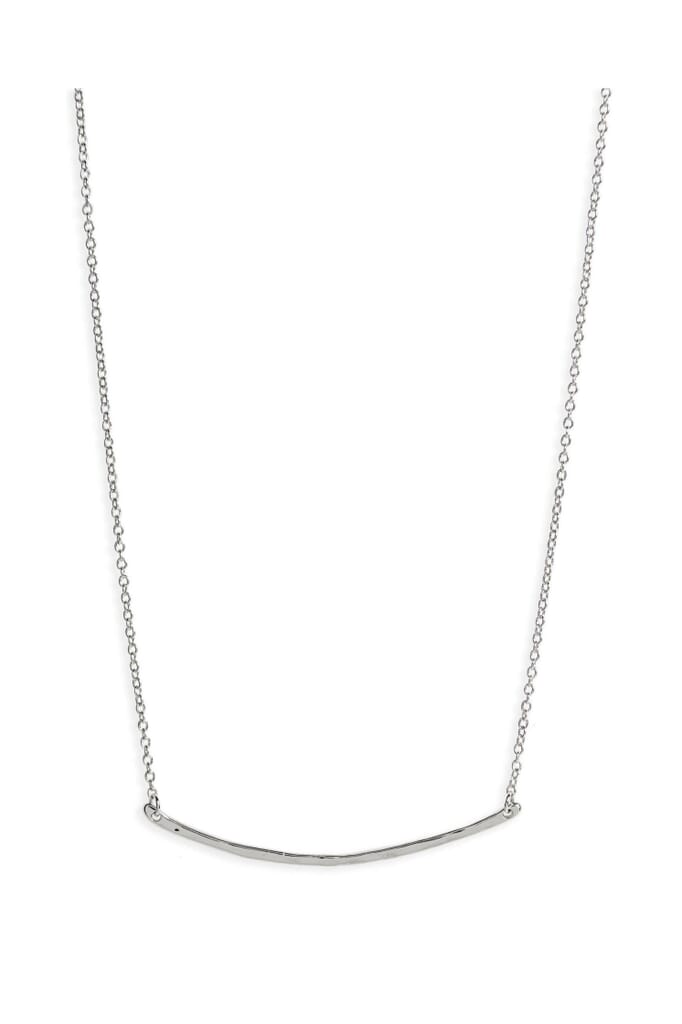 Gorjana Small Taner Bar Necklace in Silver