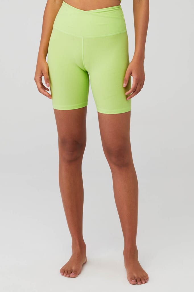 Upcycling Legging Retro Shorts Green – FITMAMA