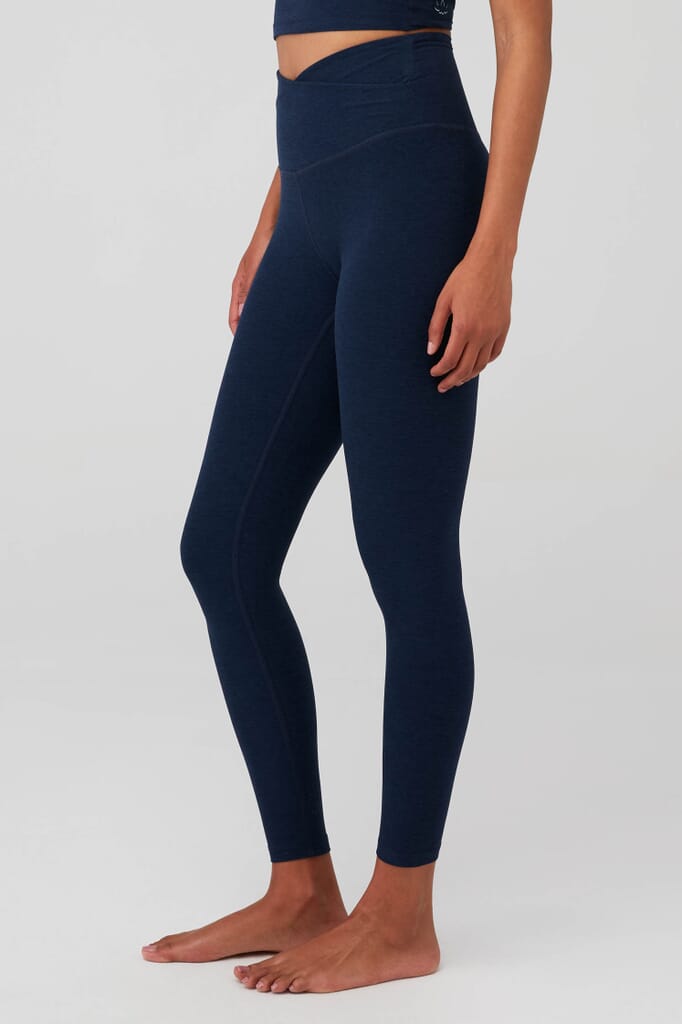 Spacedye Caught In The Midi High Waisted Legging - Nocturnal Navy