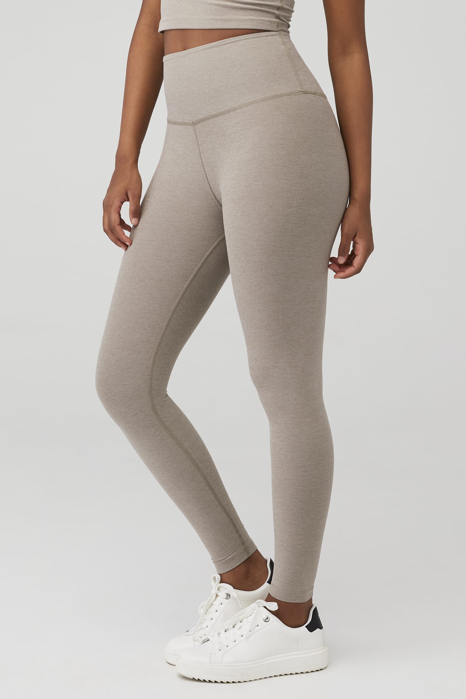 Beyond Yoga Spacedye Caught In The Midi High Waisted Legging in Brown
