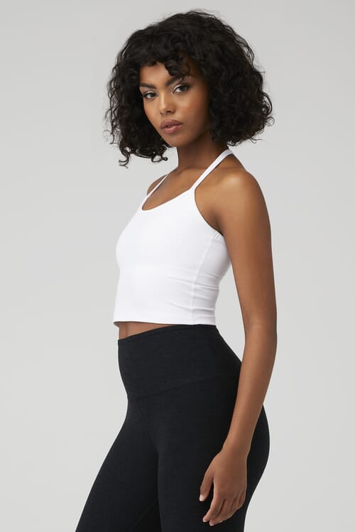 Slim shops racerback cropped tank