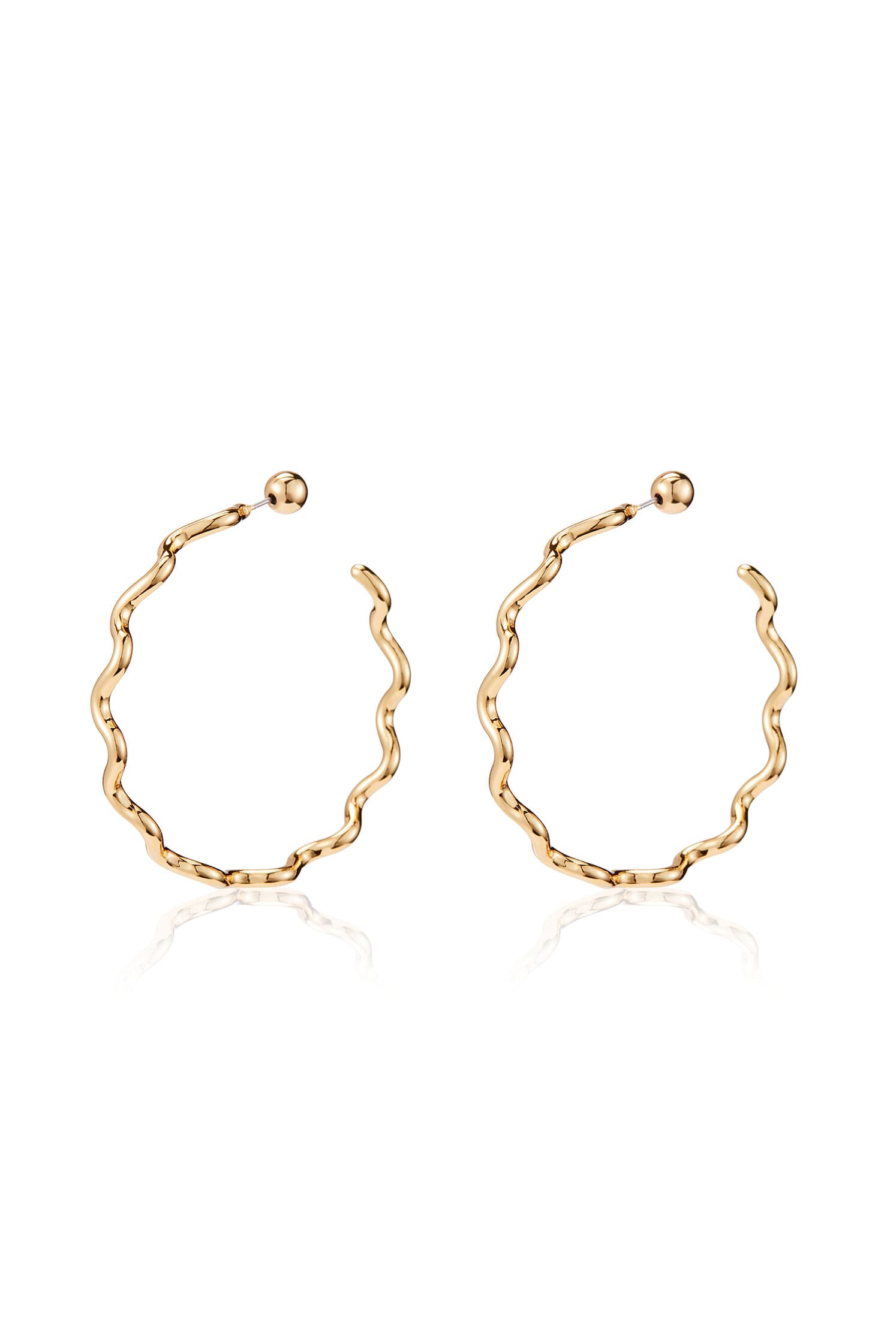 JENNY BIRD | Squiggle Hoop Earrings in Gold | FashionPass