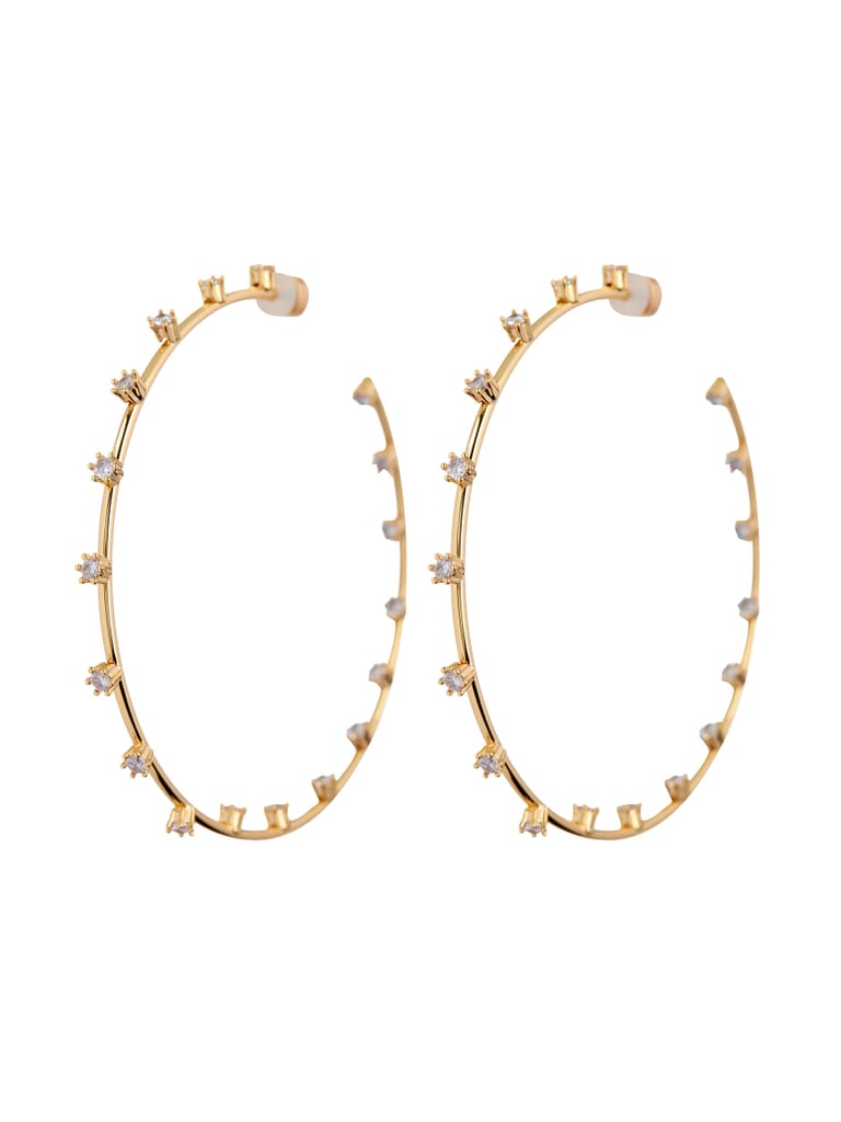 Luv Aj Stardust Statement Hoops in Gold FashionPass