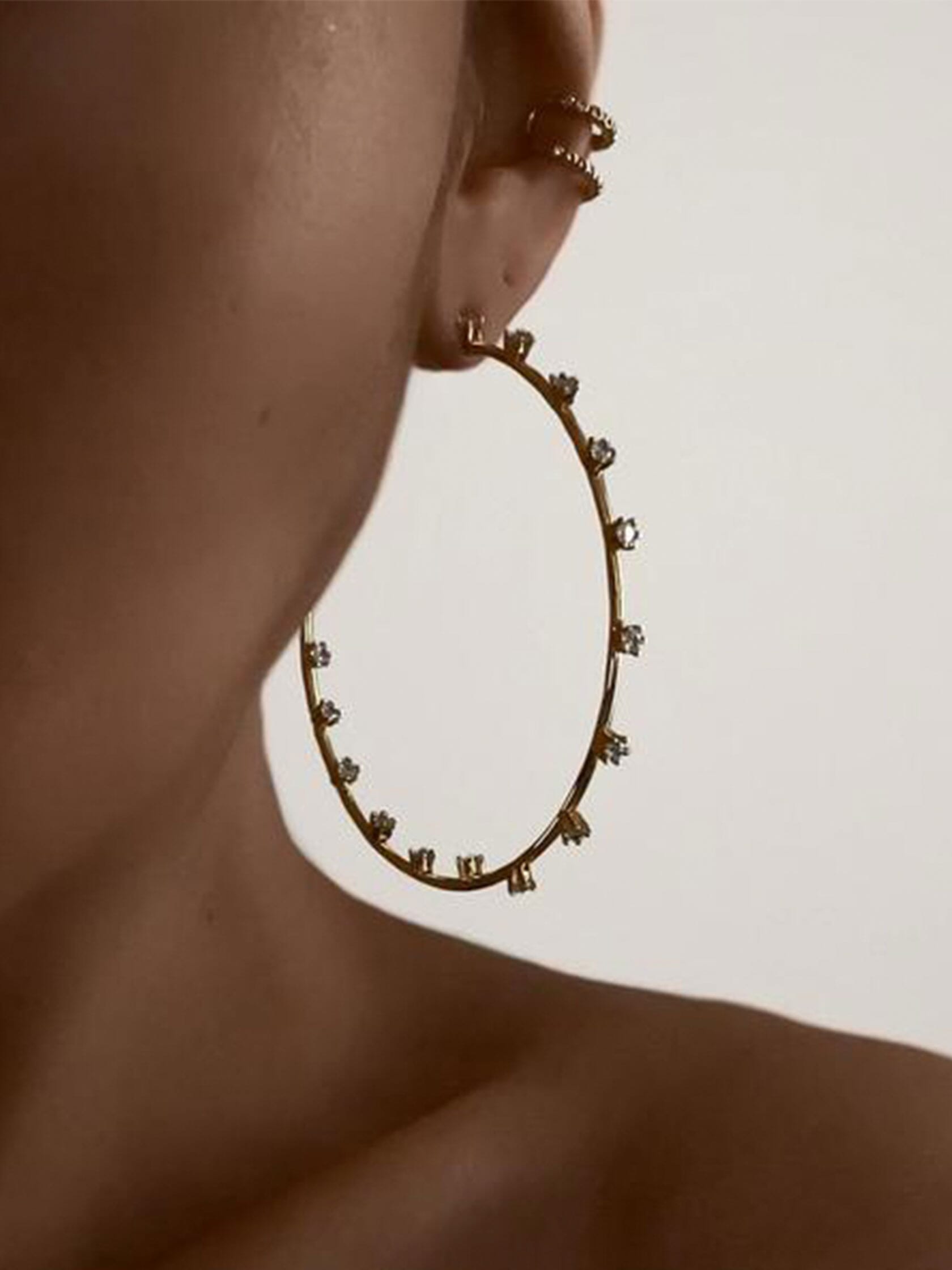 Luv AJ The Louis Chain-Link Hoop Earrings