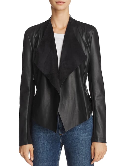 French Connection | Stephanie Pu Faux Lear Jacket in Black | FashionPass