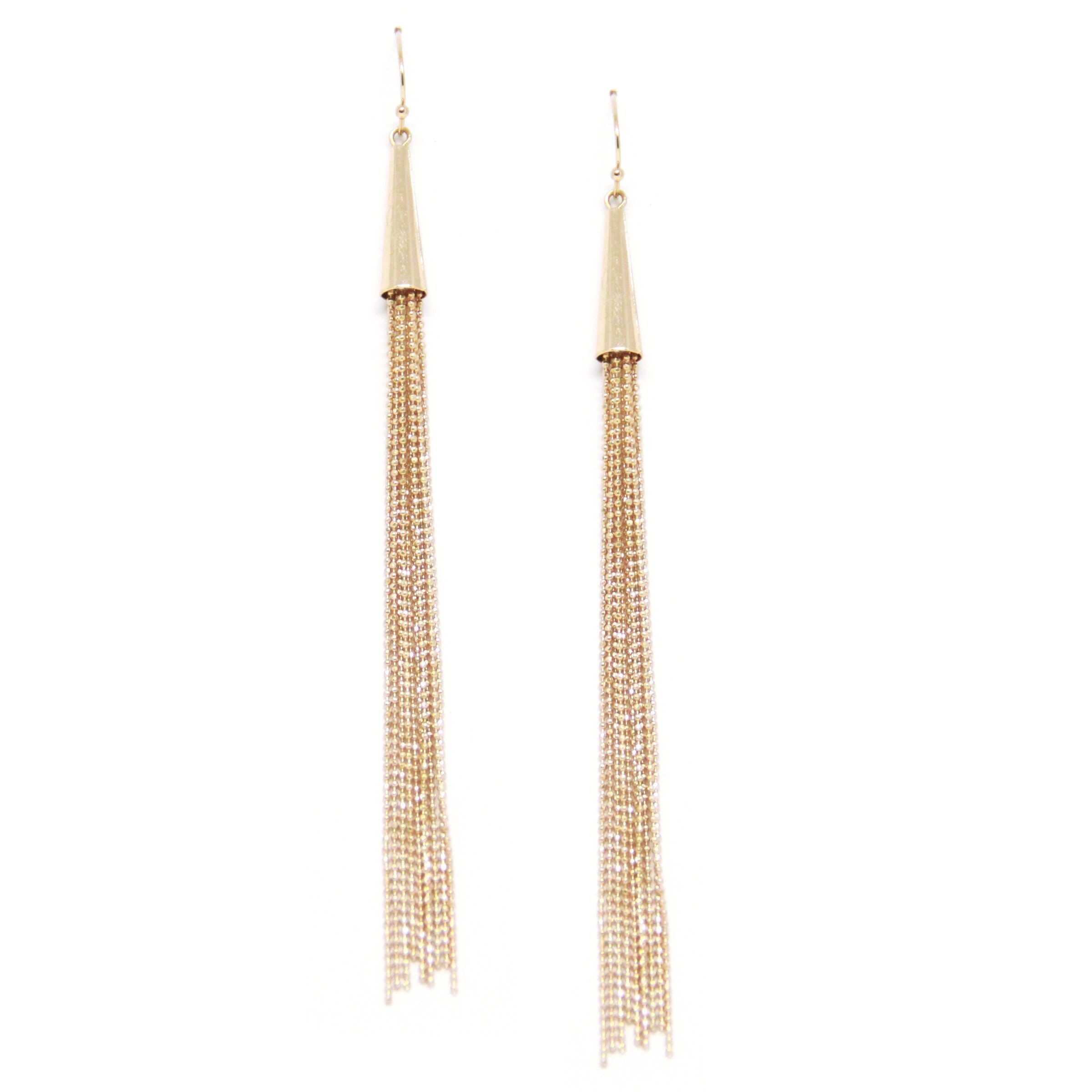 Ettika Straight And Narrow Earring In Gold in Gold