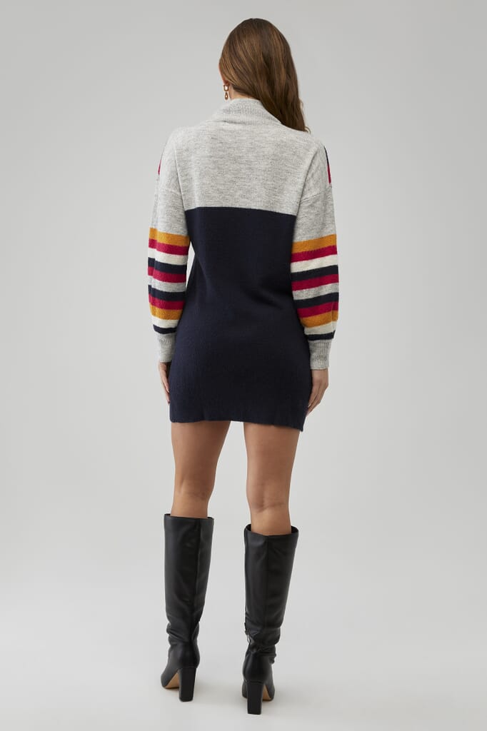 free people colorblock sweater dress