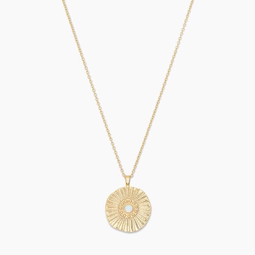 Gorjana | Sunburst Coin Necklace In Gold| FashionPass