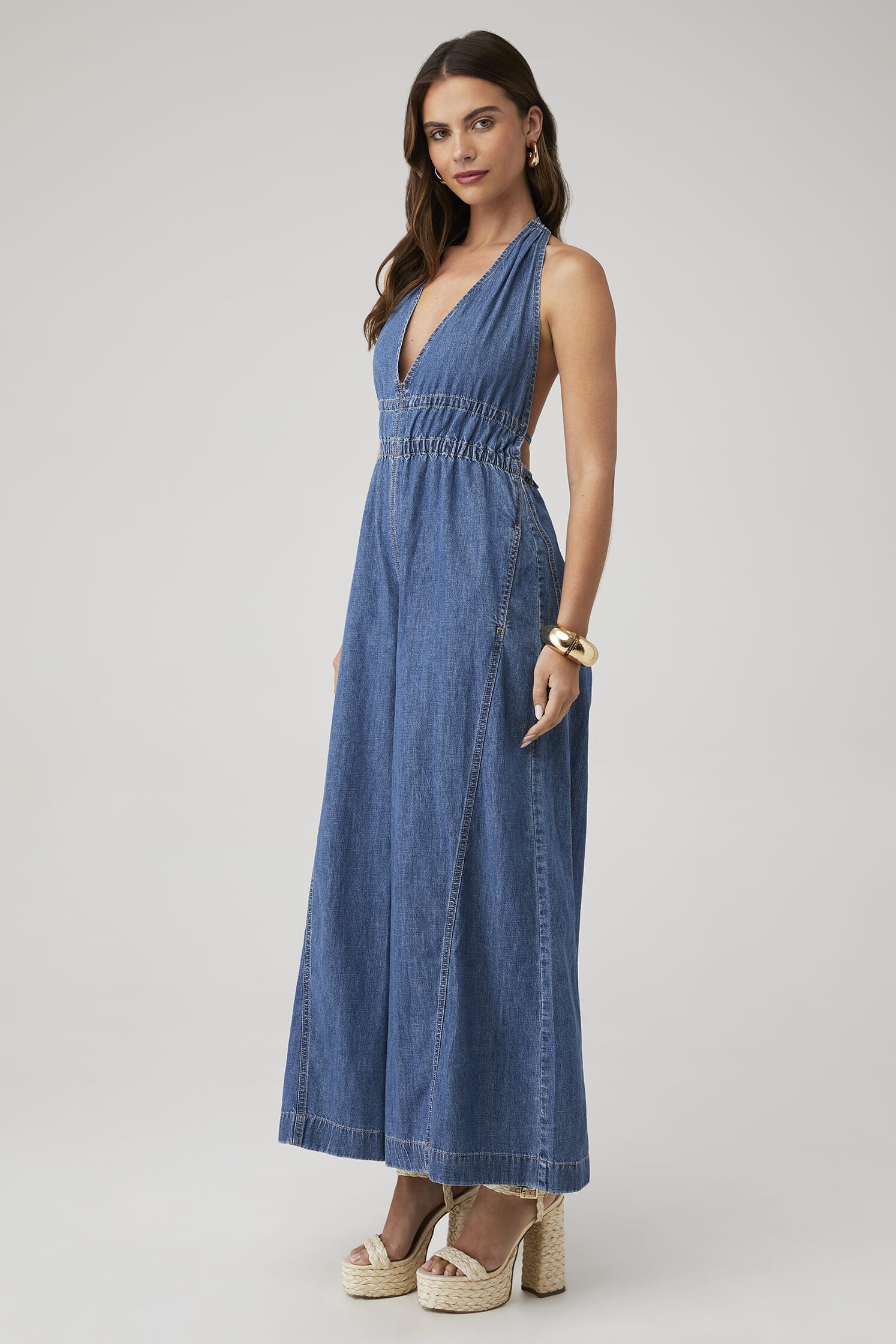 chinese dress ladies FP Movement Women's Mad Love Denim Midi Dress, Blue, L at Amazon Women's  Clothing store