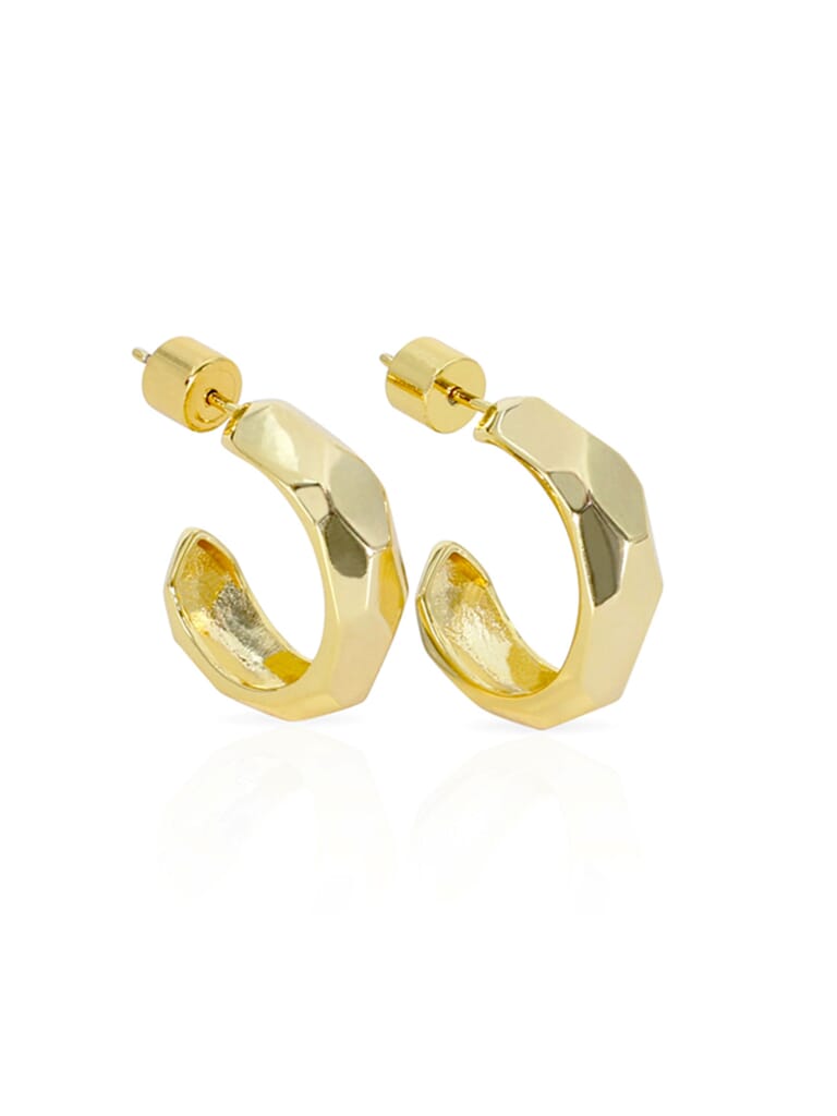 JACKIE MACK | Sunrise Small Hoops in Gold| FashionPass