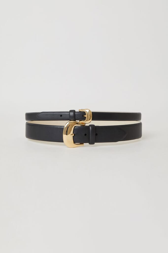 B Low The Belt Double Buckle Leather Waist Belt BRI BRI LEATHER BELT | B-low The Belt main image 3