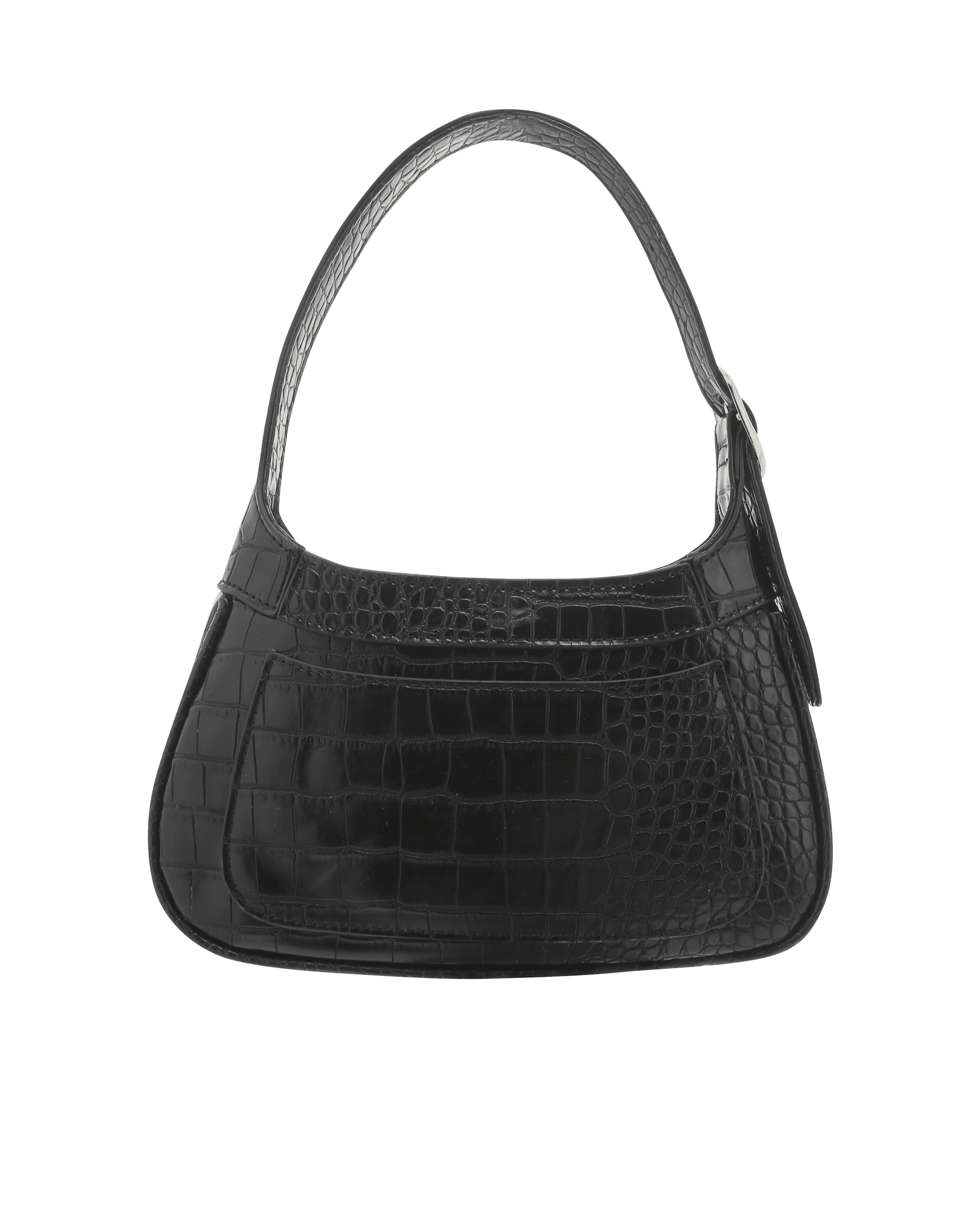BILLINI Talora Shoulder Bag in Black Croc FashionPass
