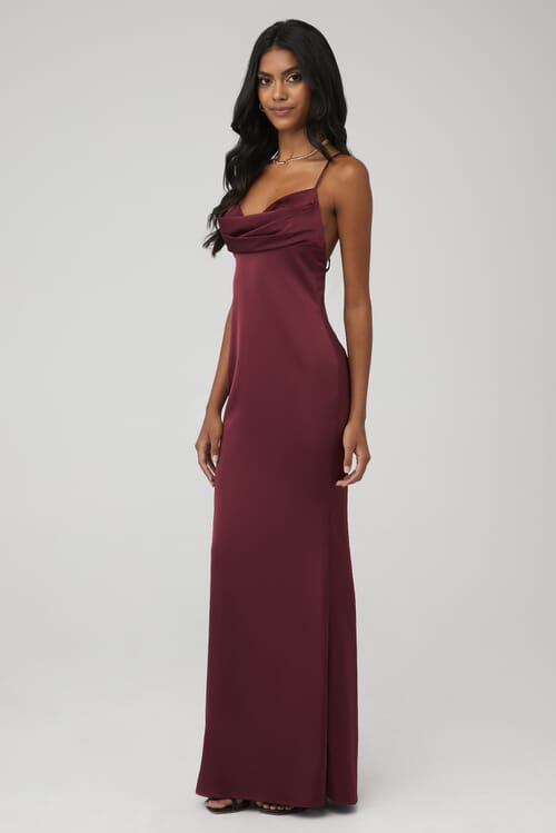 Katie may bordeaux outlet apollo dress