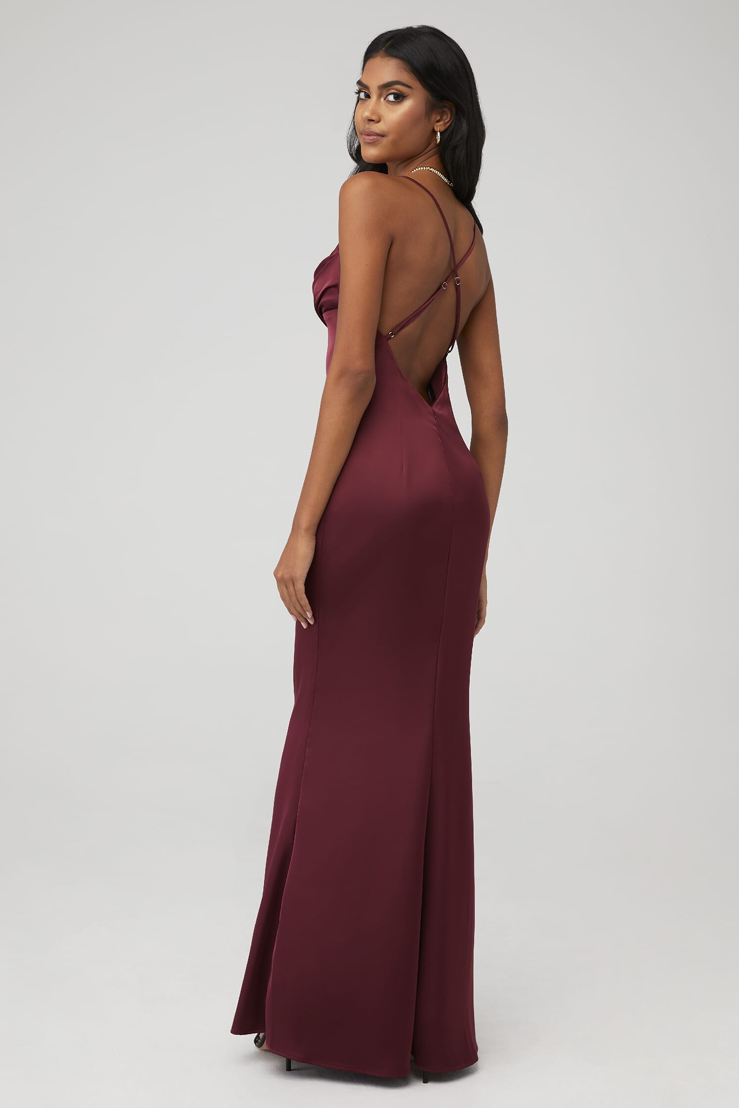 Katie May | Tara Gown in Bordeaux| FashionPass