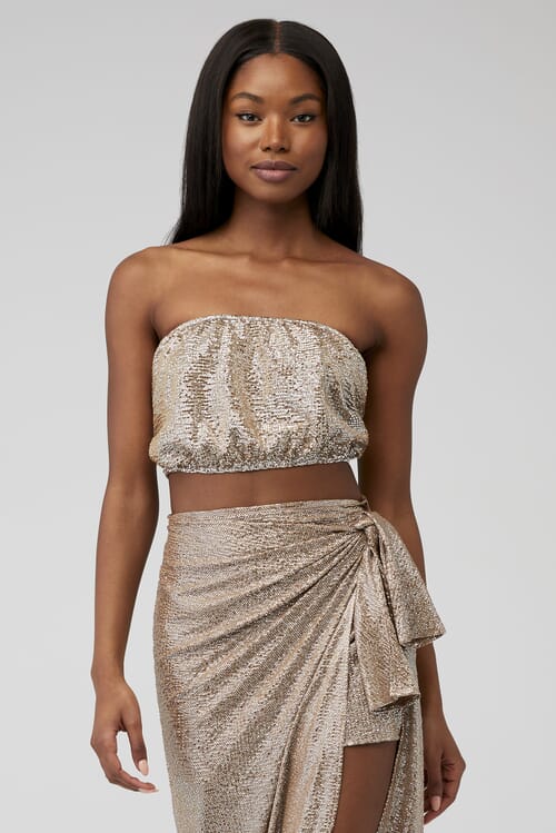 Show Me Your Mumu | Teeny Tube Top in Silver Confetti