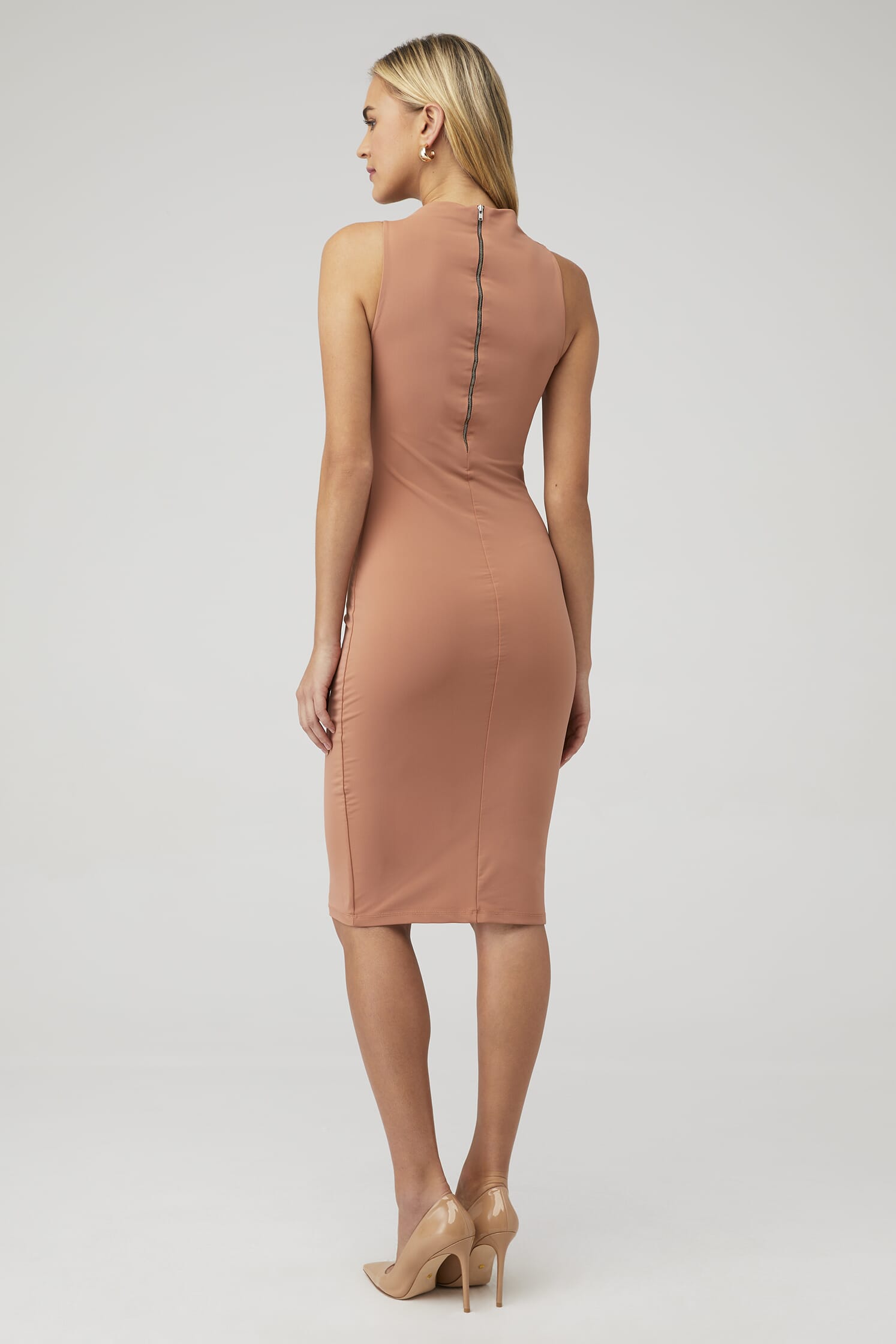 bumpsuit brown dress BUMPSUIT
