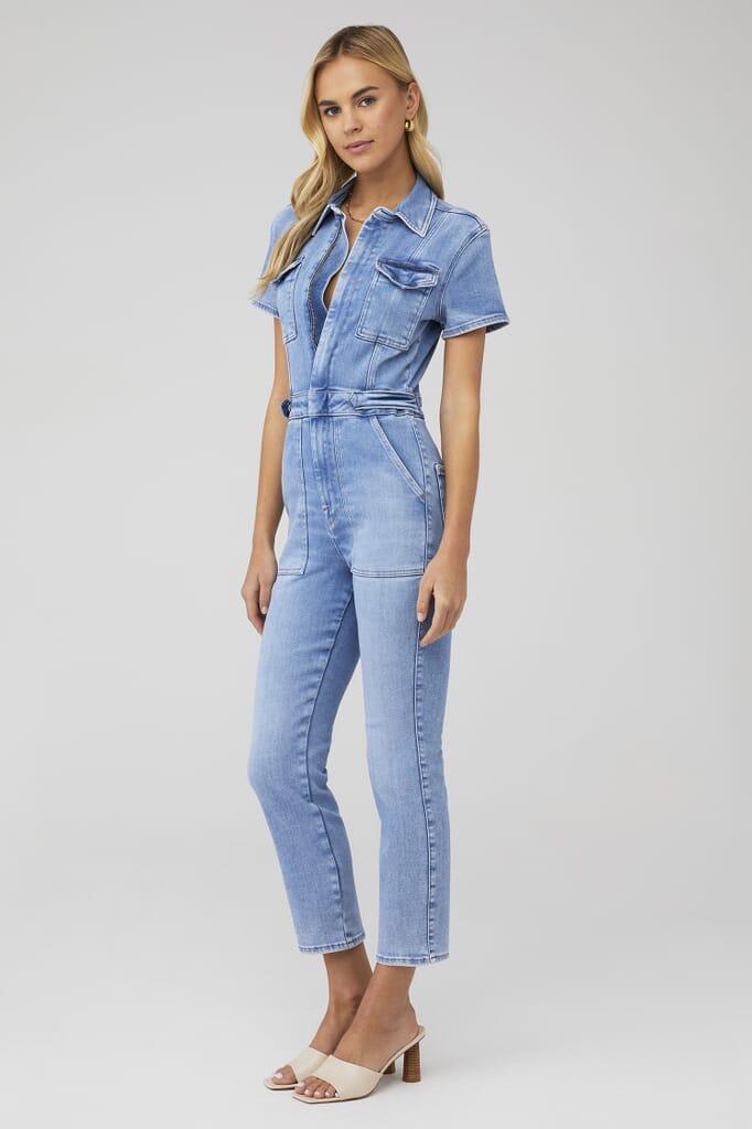 Good American | Fit For Success Jumpsuit in Blue| FashionPass