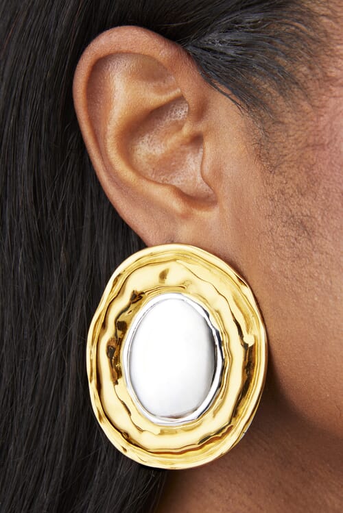 ピアス LUV AJ Daisy Statement Earring- Silver LUV AJ - Daisy Statement Earrings in Silver – Blond Genius