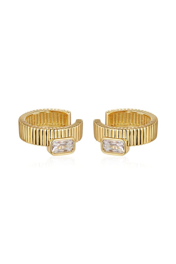 Luv Aj Francois Ridged Ear Cuff in Gold FashionPass