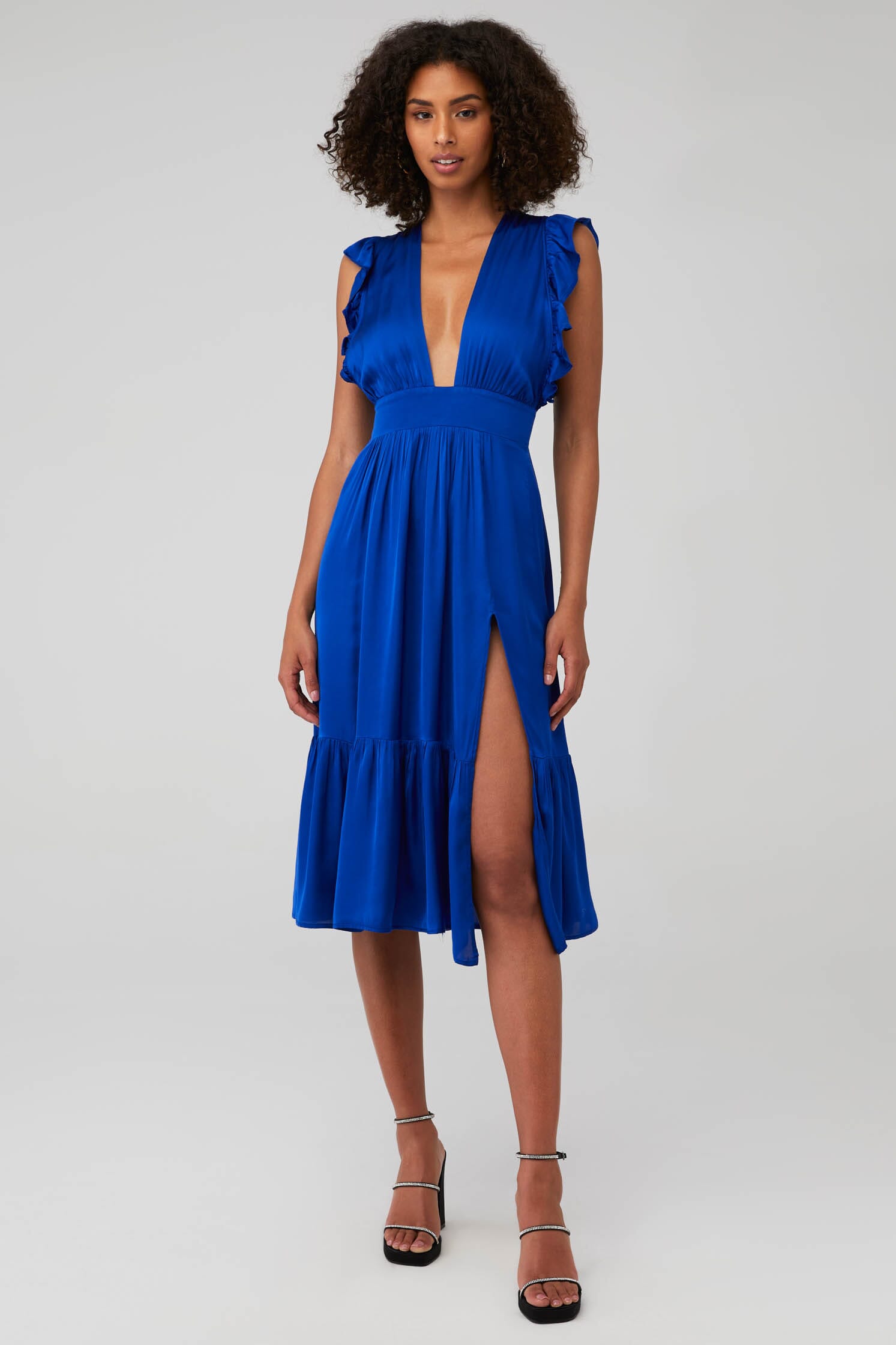 knee length dresses for ladies Rosemary Floral Midi Dress main image 0