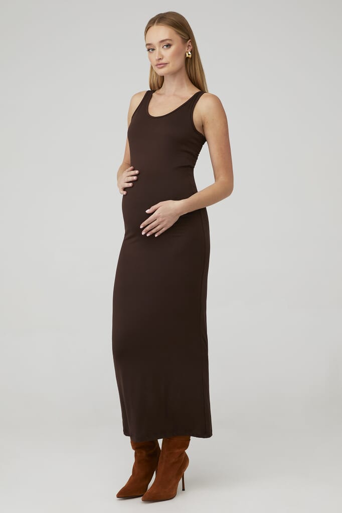 maternity dress brown The Maeve Dress main image 1