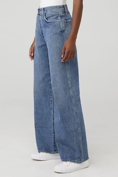 Favorite Daughter | Ollie Ultimate Baggy Wide Leg in Bedford| FashionPass