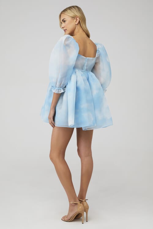 Selkie | Puff Dress In Cloud | FashionPass