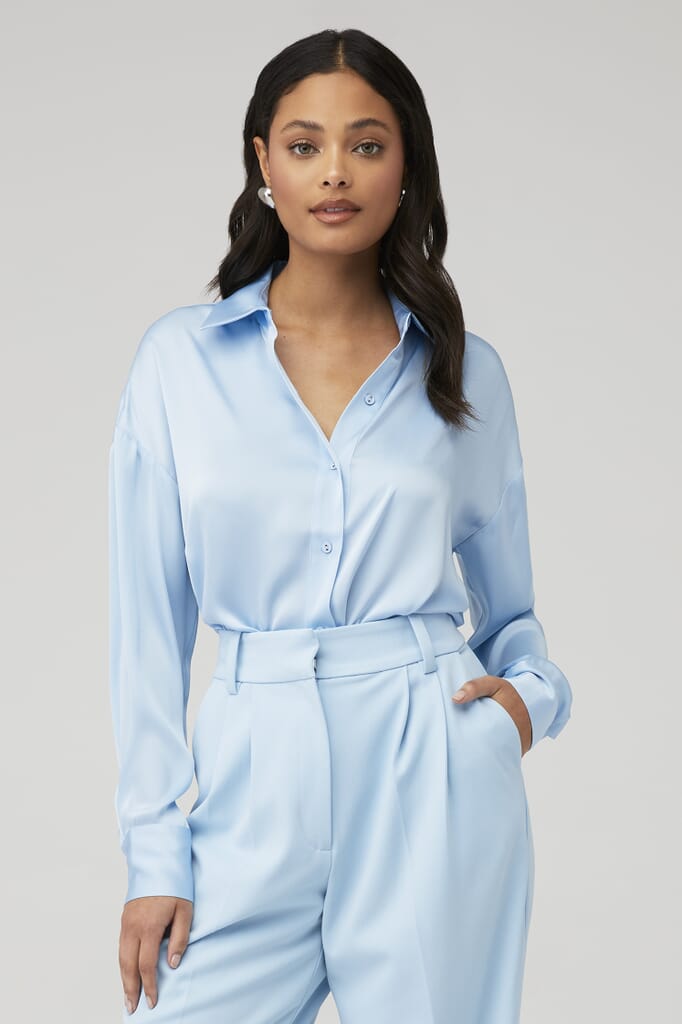 Favorite Daughter | Smooth Ex-Boyfriend Shirt in Sky Blue| FashionPass