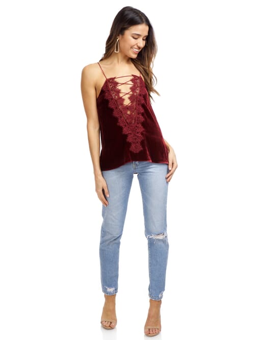 Cami NYC Charlie Cami in Black Cherry FashionPass