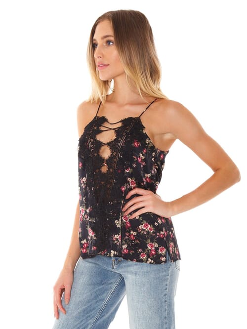 Cami NYC Charlie Cami in Dark Rose FashionPass