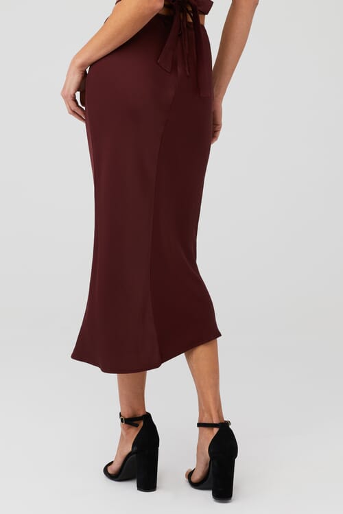 bardot tie waist skirt