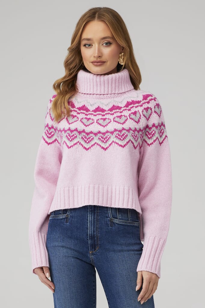 LoveShackFancy | Tobi Sweater in Fuchsia Rose| FashionPass