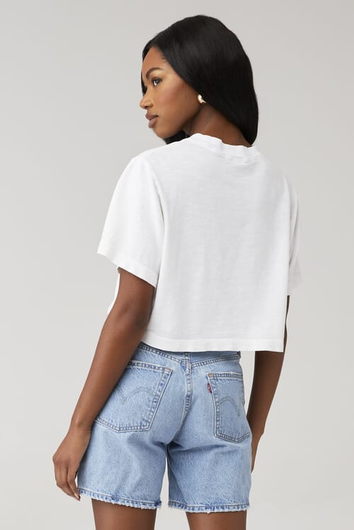 COTTON CITIZEN | Tokyo Crop Tee in White| FashionPass COTTON CITIZEN | Tokyo Crop Tee in White| FashionPass