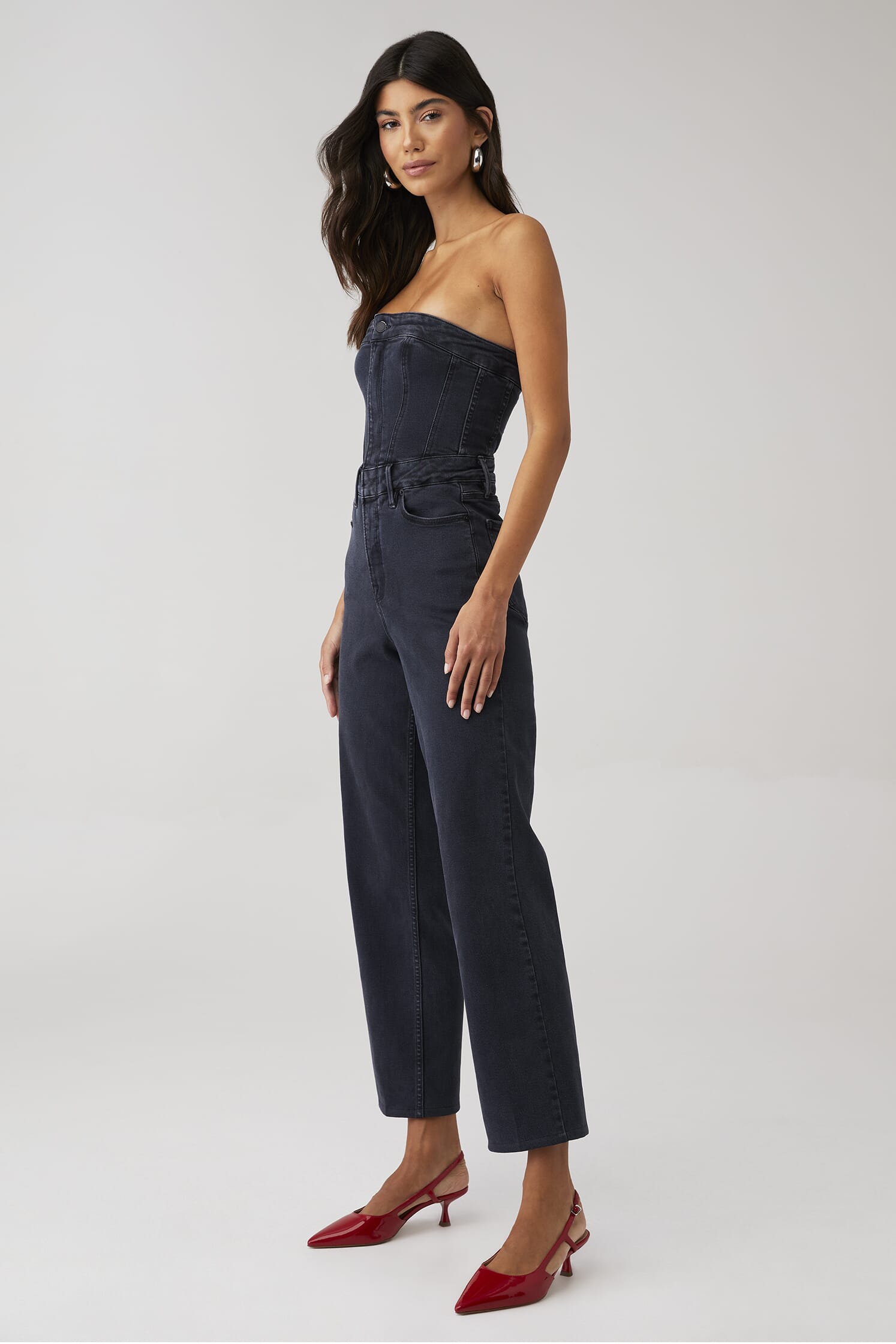 Good American Tube '90s Jumpsuit in Black269| FashionPass