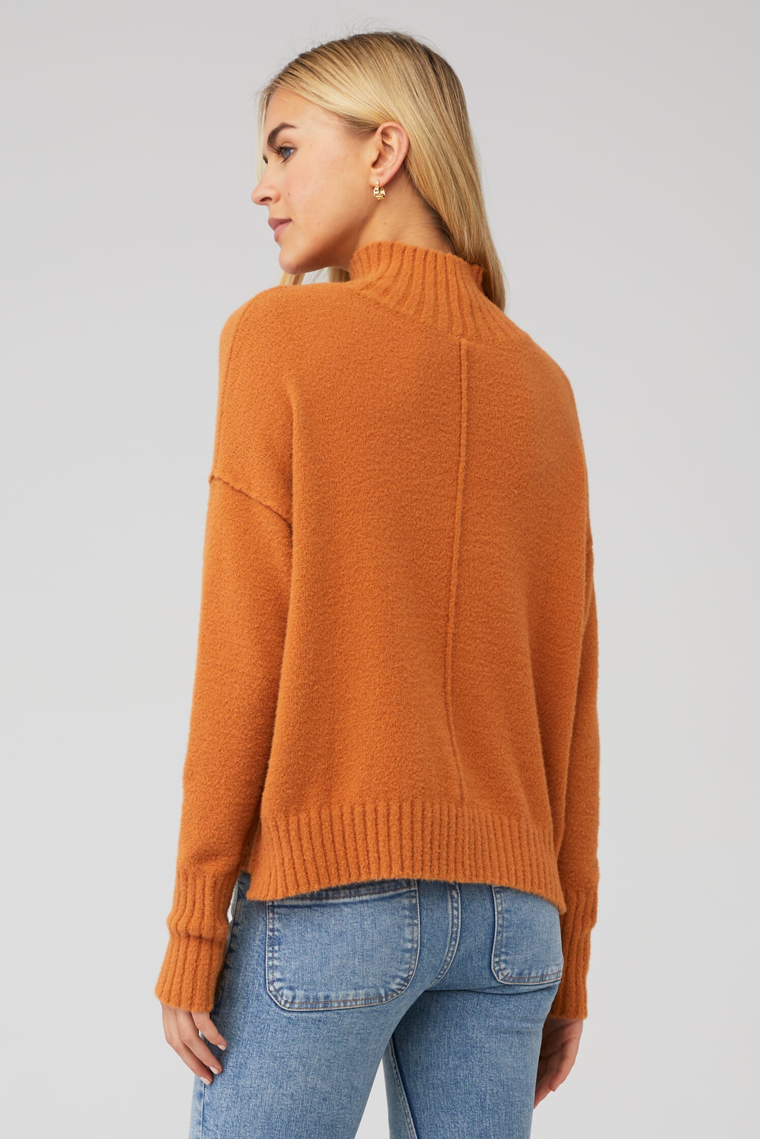 Free People | Vancouver Turtleneck Sweater in Pumpkin Pie| FashionPass