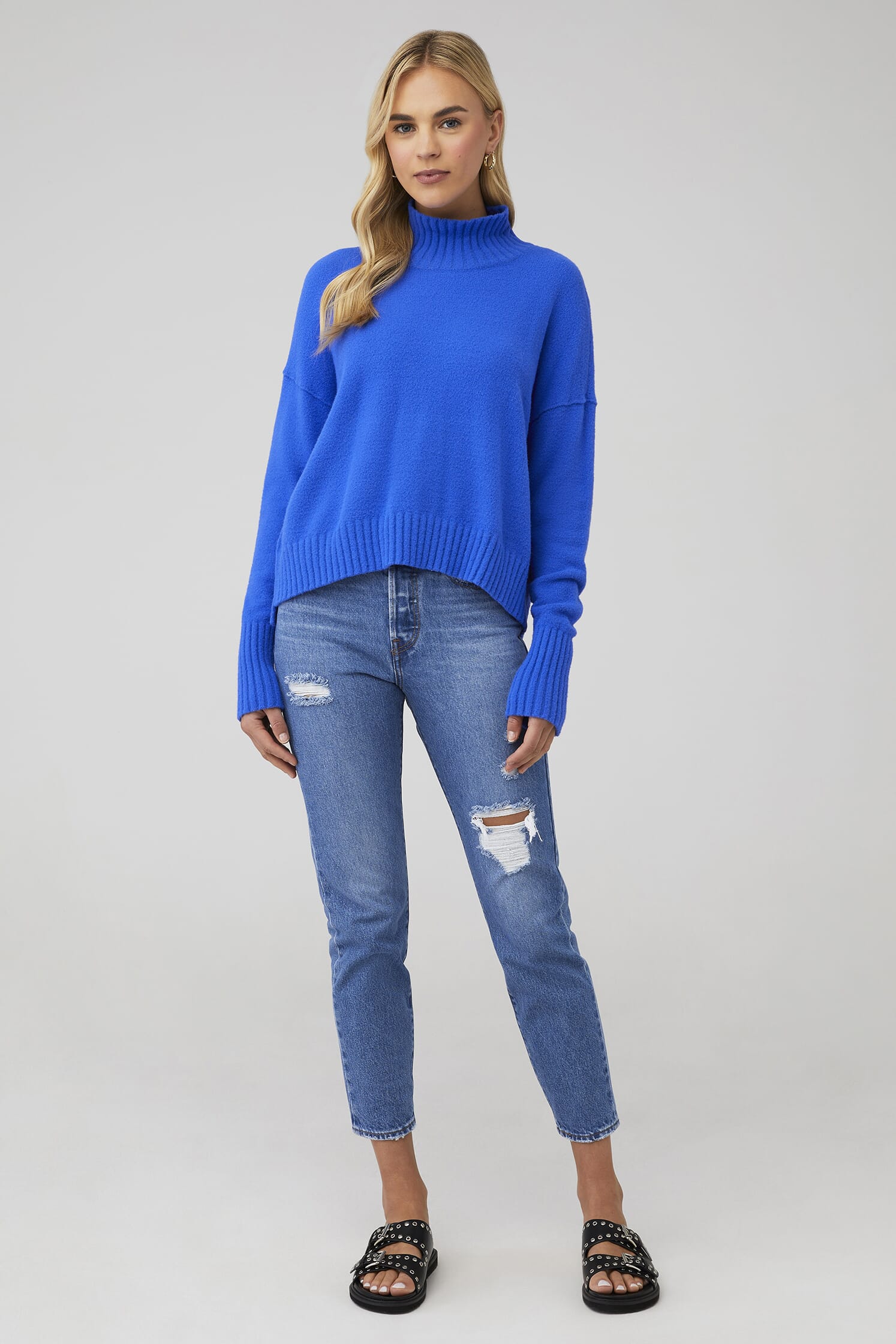 Free People Vancouver Mock Neck Sweater