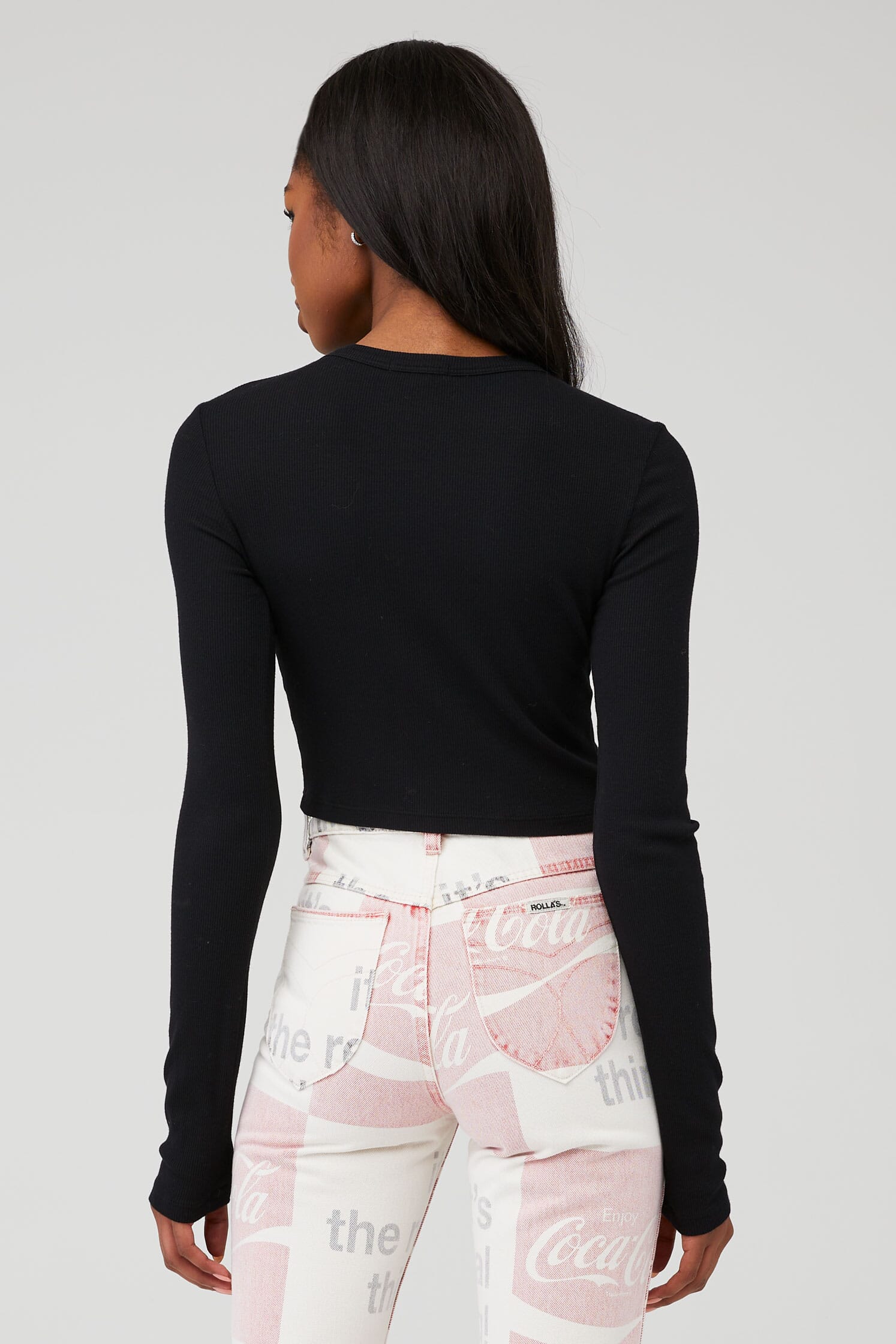 COTTON CITIZEN Verona Crop Shirt in Jet Black FashionPass