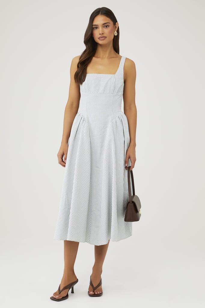 House Of Sunny | Hockney Dress in Lily Pads Palm Green | FashionPass