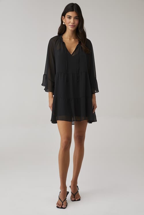 PISTOLA | Rosie Mini Dress in Fade To Black| FashionPass