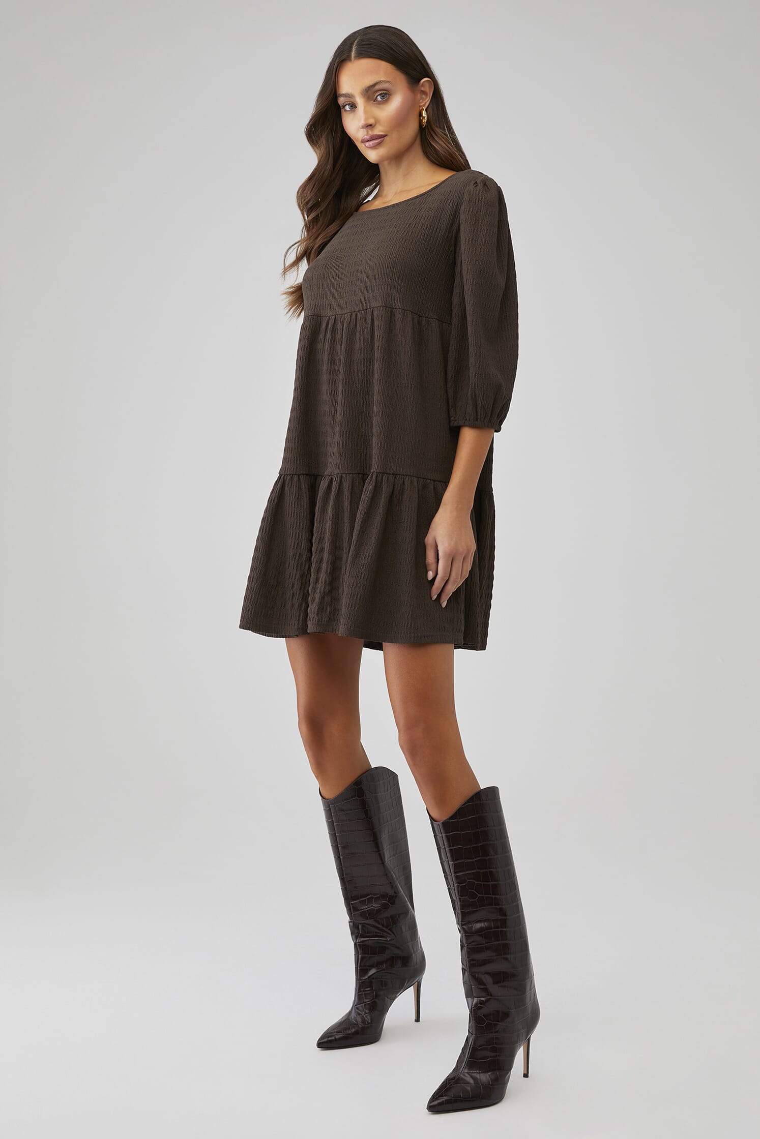 BB Dakota | Volume Up Dress in Olive| FashionPass