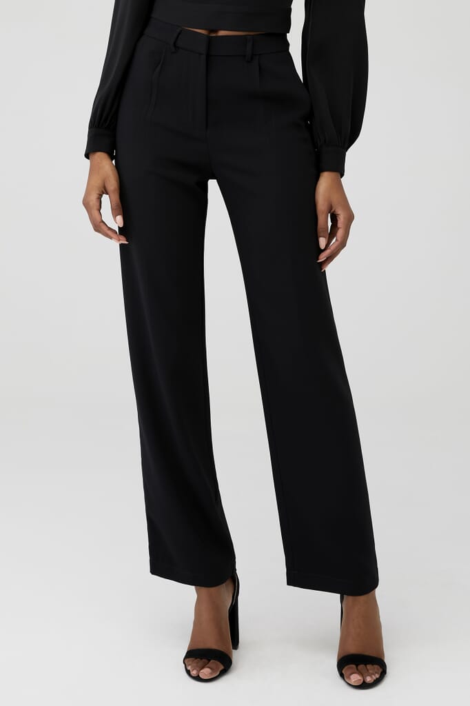 Amanda Uprichard | Wallace Pants in Black| FashionPass