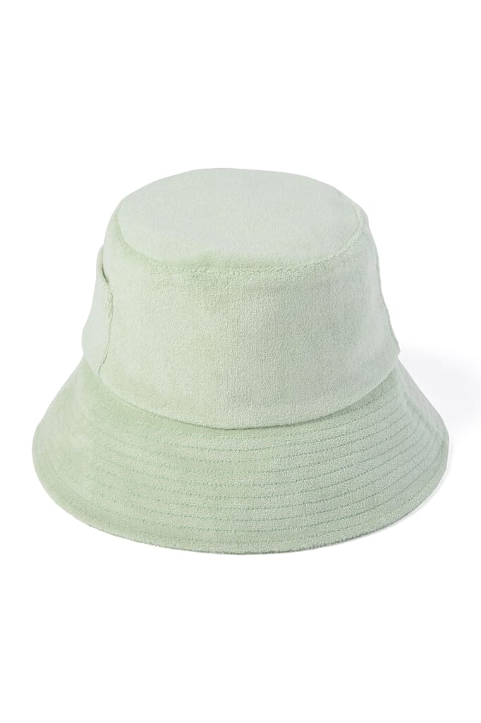 Lack of Color wave Green Terry Cloth Bucket Hat size small medium NWT Lack Of Color Wave Bucket Hat - Emerald Green | Garmentory main image 3
