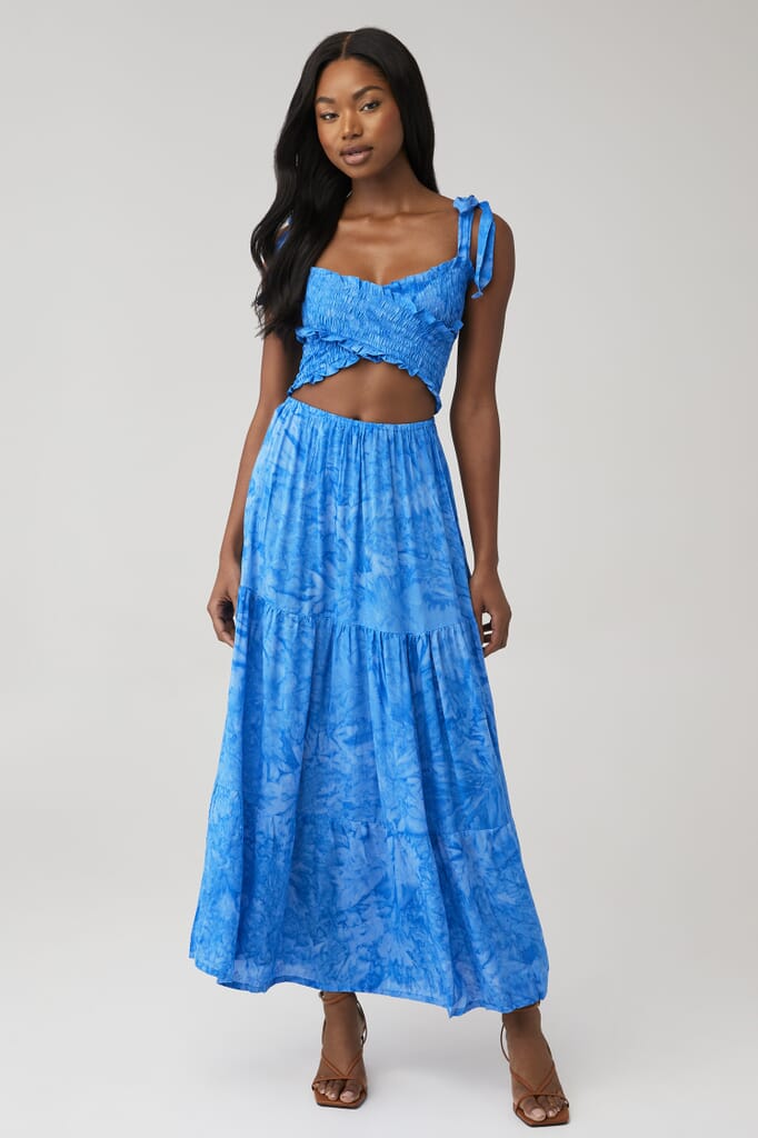 TIARE HAWAII | Waverly Reversible Maxi Dress in Batik Salt Pacific|  FashionPass