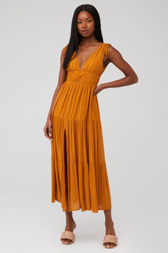 MINKPINK | Wayward Maxi Dress in Toffee| FashionPass