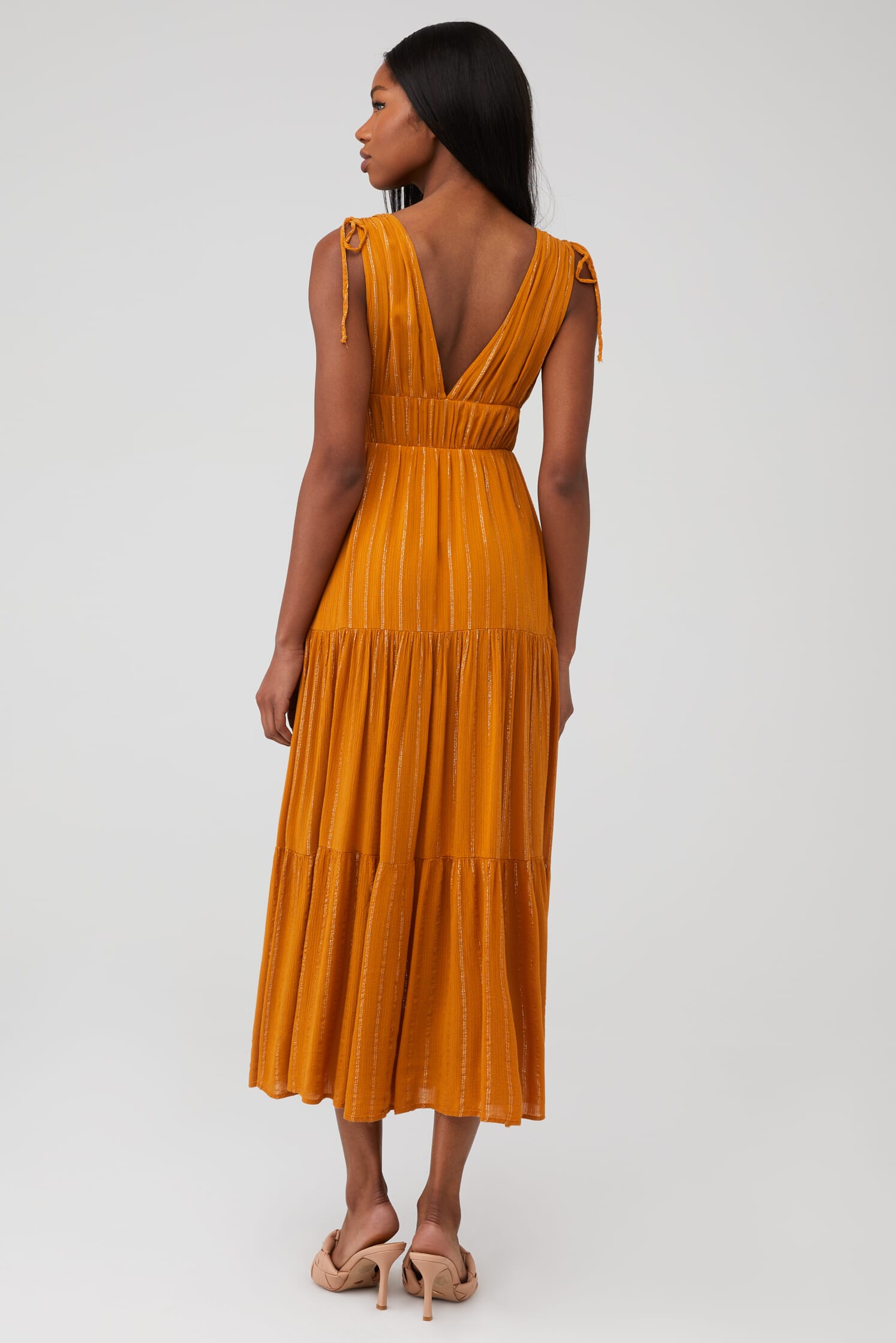 ワンピース Paddington Long Dress (mauve beige / M) ワンピース Paddington Long Dress (mauve beige / M